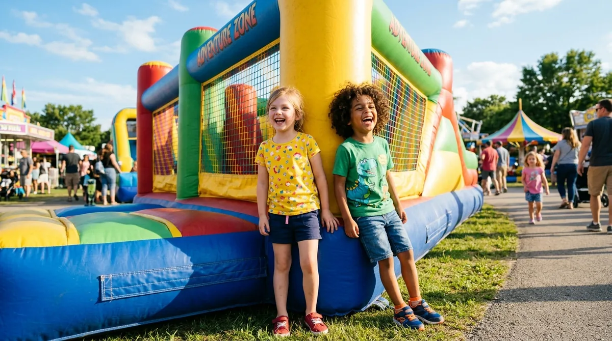 Crianças se divertindo em um evento infantil